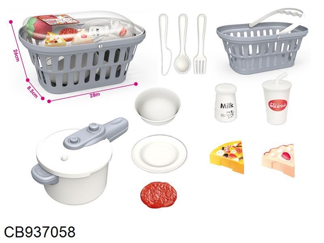 Vegetable basket kitchenette (13 accessories)