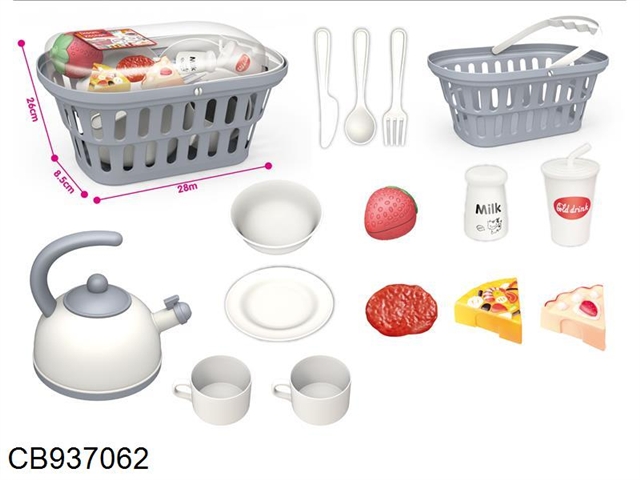 Vegetable basket kitchenette (15 accessories)