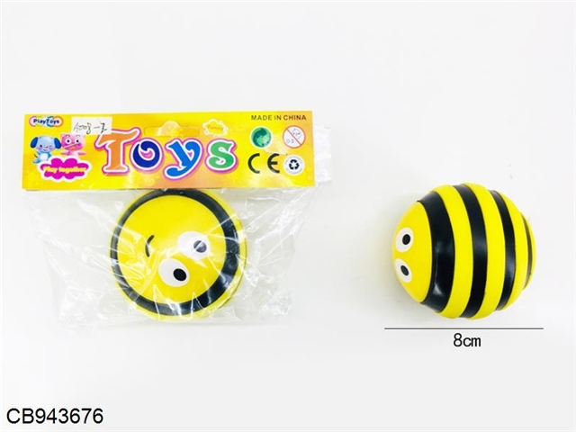 Insect soft rubber tactile ball (little bee)