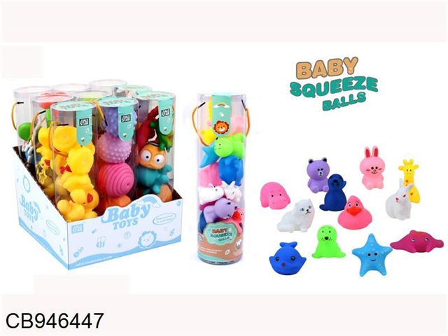 Enamel bath toys (9pvc barrel / box)