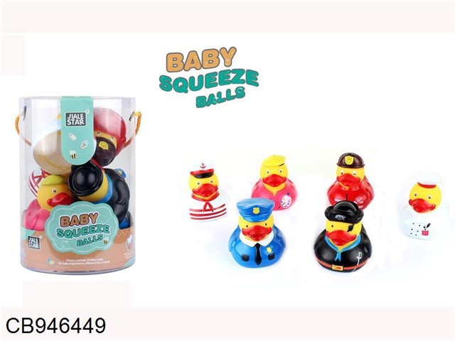Enamel bath duck toys (6pcs)