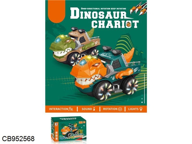 Electric dinosaur chariot (3*aa without power supply)