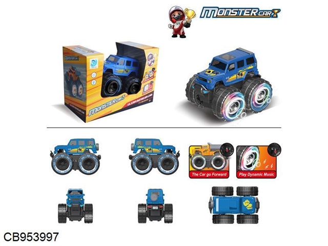 Off road vehicle big G racing electric vehicle (with light and car sound, not including electricity 3*aa)
