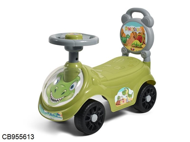 Cartoon stroller, dinosaur (BB whistle steering wheel)