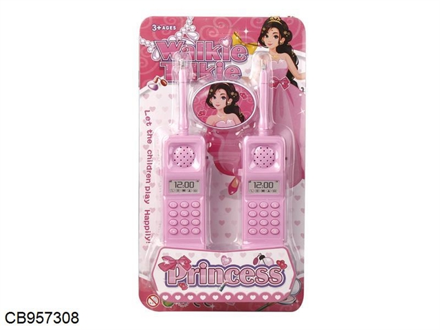 Cell phone simulation girl walkie talkie