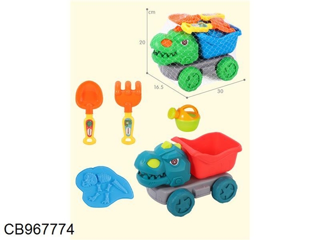 Dinosaur beach car 5-piece set