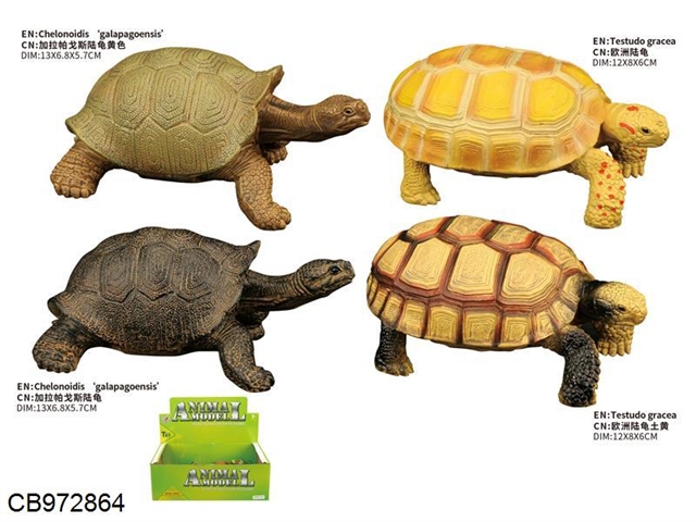Tortoise simulation model (4 models) (12 pieces / box)