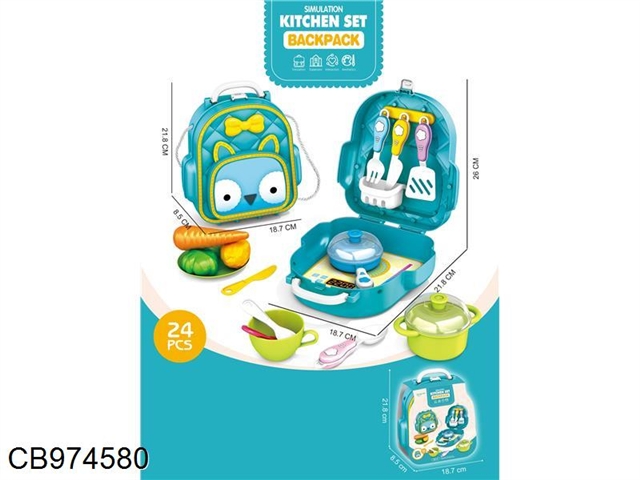 Cartoon backpack for kitchen utensils