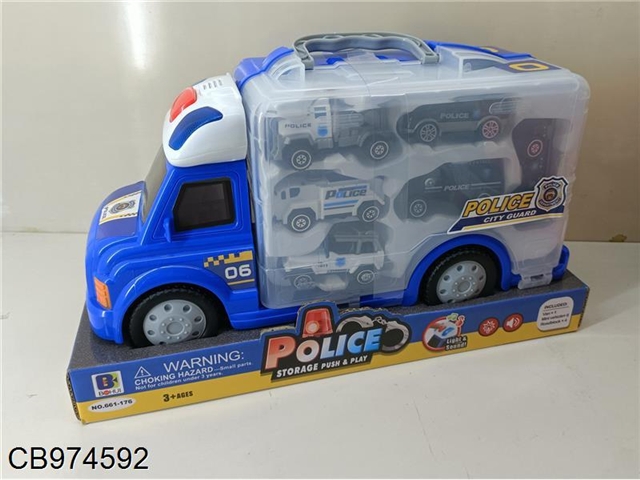 Sound and light police six Car RV suit