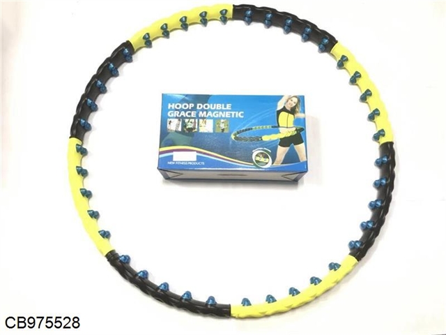 109cm wide 8-section hula hoop plus 80 magnet massage beads