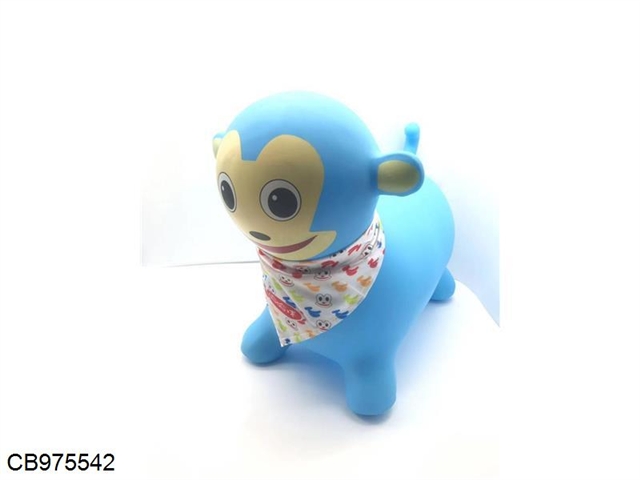 Inflatable monkey mount with scarf