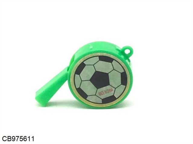 One flat football whistle in one bag
