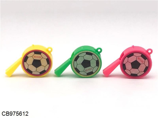 One bag of 100 flat football whistles