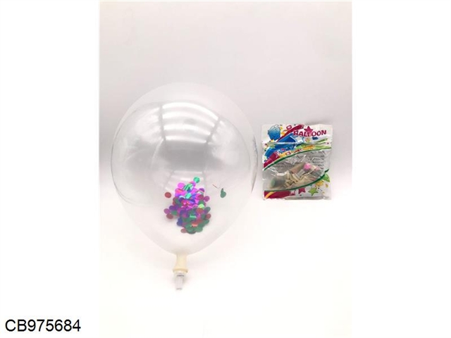 4 pieces with plastic inflation ports and 1 bag of beautiful film balloons