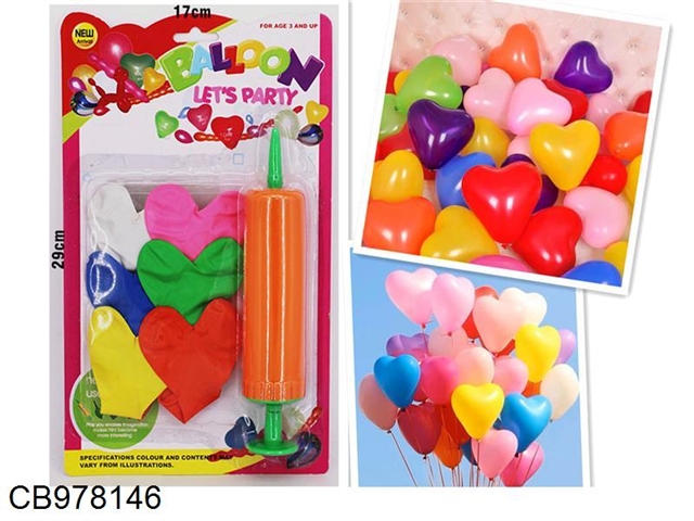 12 large and small peach shaped balloons +1 pump