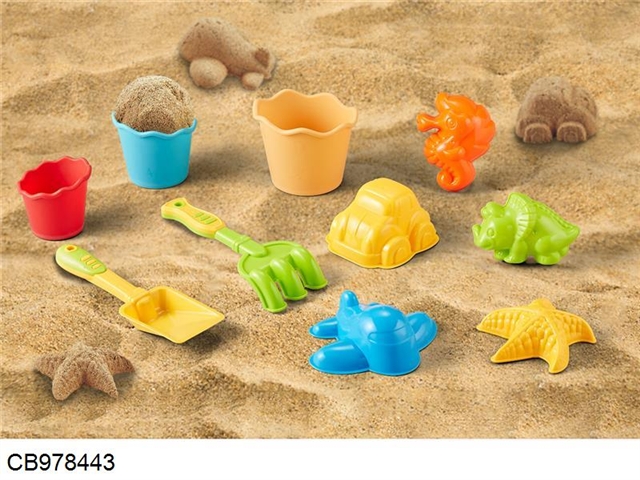 Net bag beach toys (10pcs)