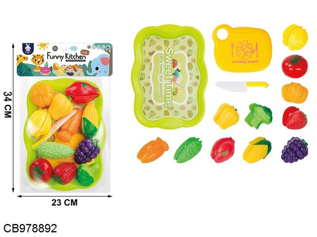 A 25 piece set of fruit and vegetable cutlery