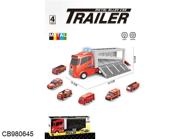 Fire fighting music truck (CART sliding function with light music /6 trolley alloy sliding))