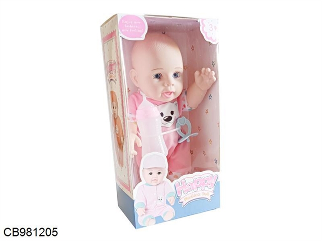 12 inch full body enamel doll with IC family suit