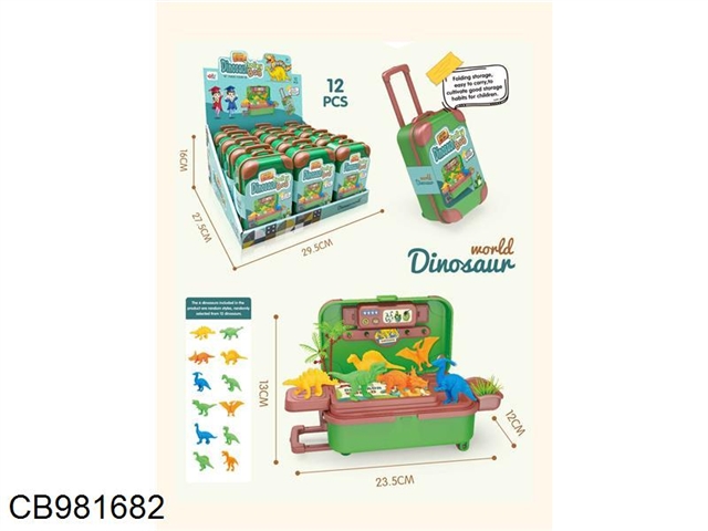 Dinosaur suitcase (12pcs)