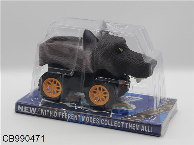 Inertia simulation wolf (gray black)