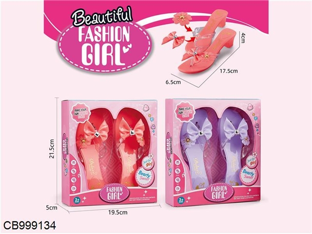 New light Barbie shoes Purple / Pink 2-color mix