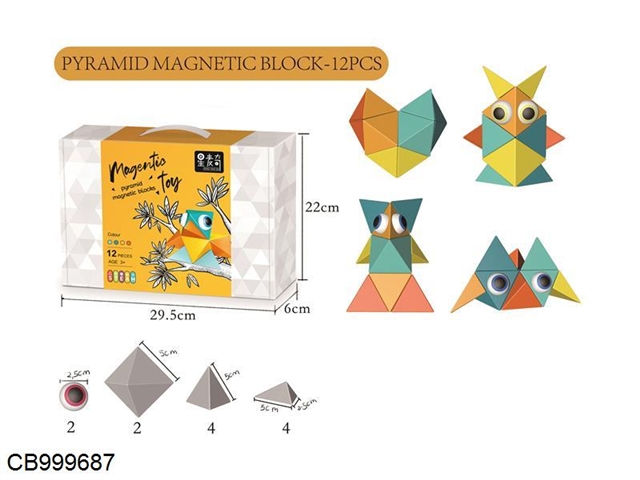 Magnetic building blocks (12pcs)