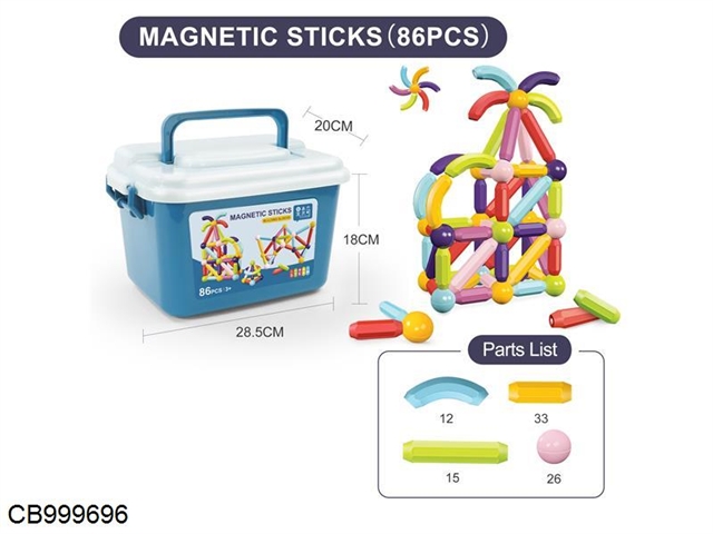 Early education magnetic stick (86pcs)