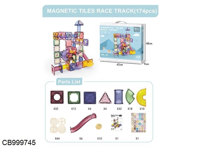 Magnetic track color window (174pcs)