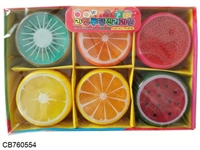 CB760554 - 卡通水果水晶泥18只/展示盒