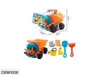 CB963538 - 沙滩章鱼车玩具/7PCS